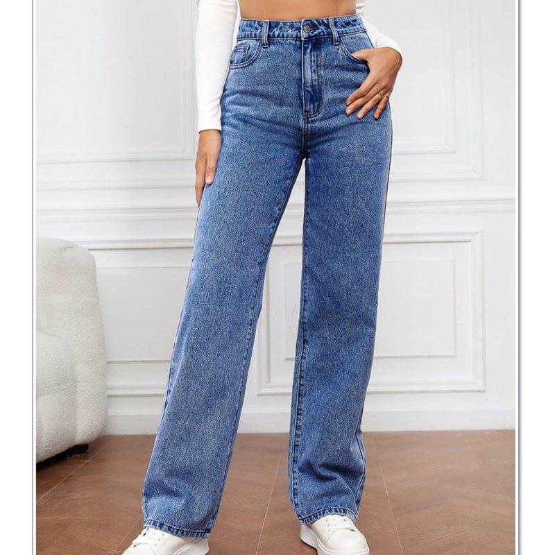Black*Friday Deals 50% Off Clear GaThRRgYP Denim Pants for Women Womens Straight Leg Jeans Fashion Women High Waisted Stretch Slim Casual Pencil Pants