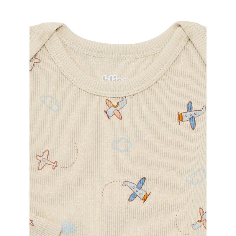 Bliss By Garanimals Baby Boys Or Girls Ribbed Cotton Bodysuit And Leggings Set 2-Piece Sizes 0-12 Months