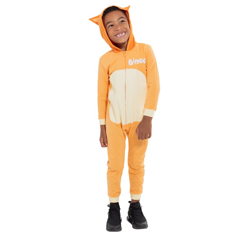 Bluey Bingo Little Boys Zip Up Cosplay Coverall Toddler To Big Kid