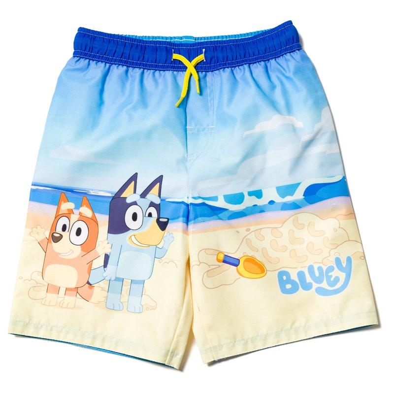 Bluey Bingo UPF 50+ Swim Trunks Bathing Suit Toddler to Little Kid
