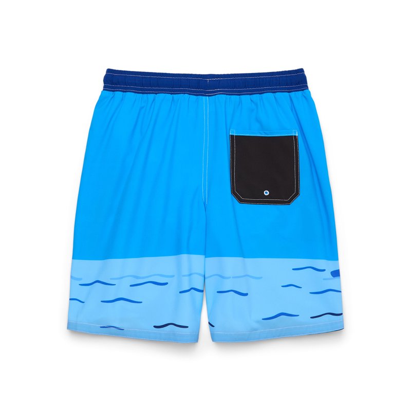 Bluey Boys’ Graphic Swim Trunks With UPF 50+ Sizes 4-12