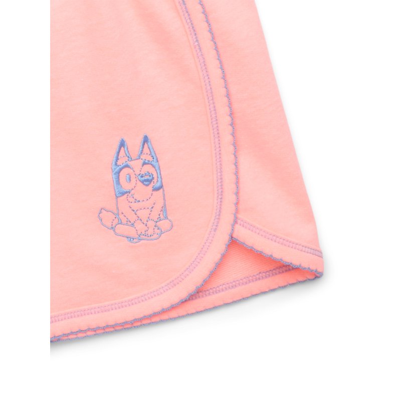 Bluey Girls Embroidered Tank Top And Shorts Set 2-Piece Sizes 4-16