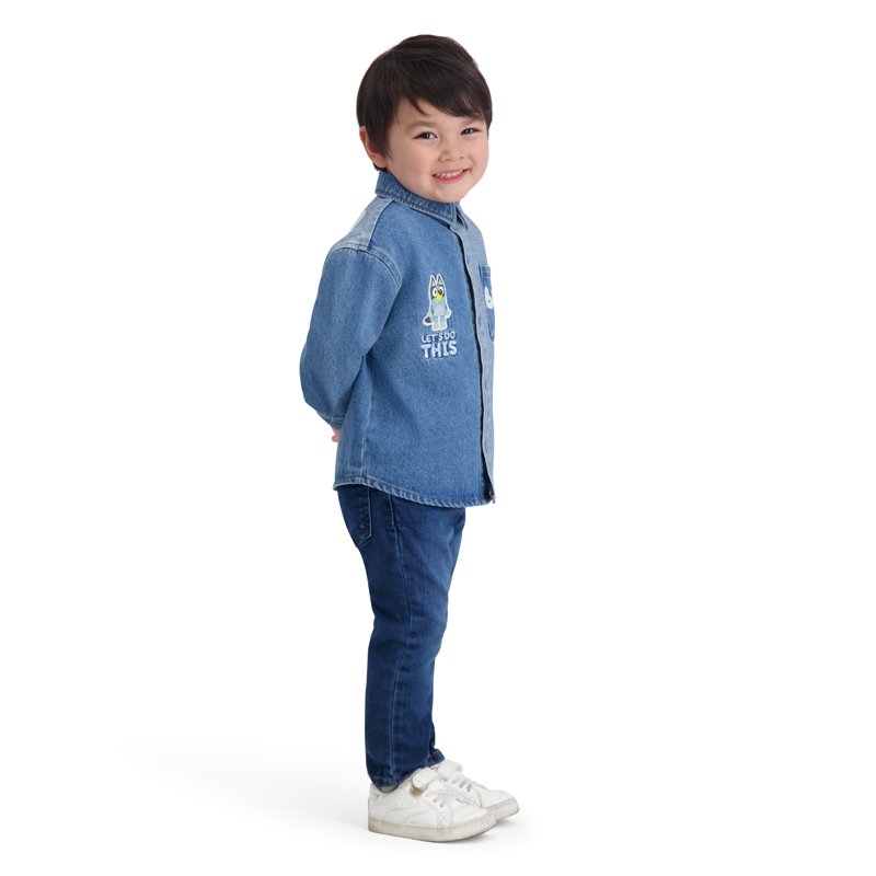 Bluey Toddler Boy Denim Shacket Sizes 12M-5T