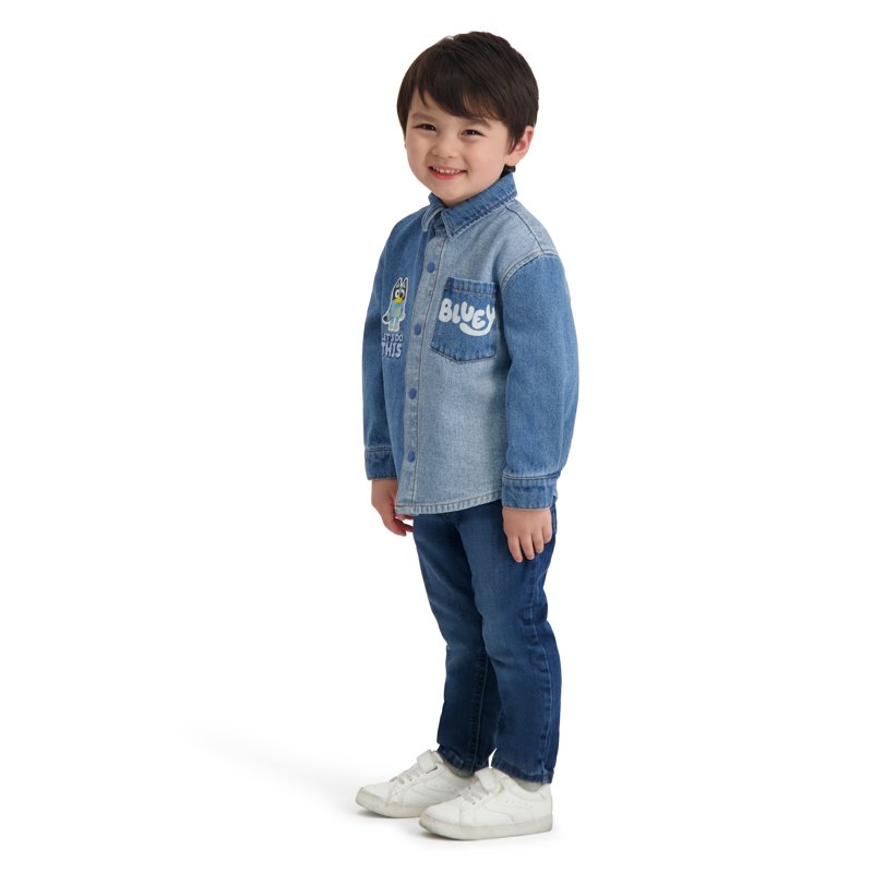 Bluey Toddler Boy Denim Shacket Sizes 12M-5T