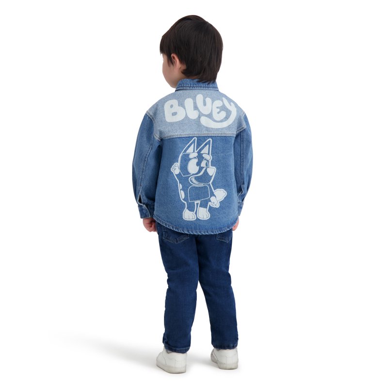 Bluey Toddler Boy Denim Shacket Sizes 12M-5T