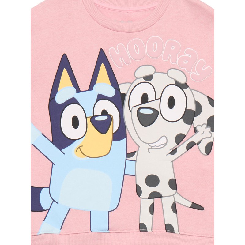 Bluey Toddler Girls Long Sleeve Graphic Print Sweatshirt And Matching Flare Leggings Set 2-Piece Sizes 12M-5T