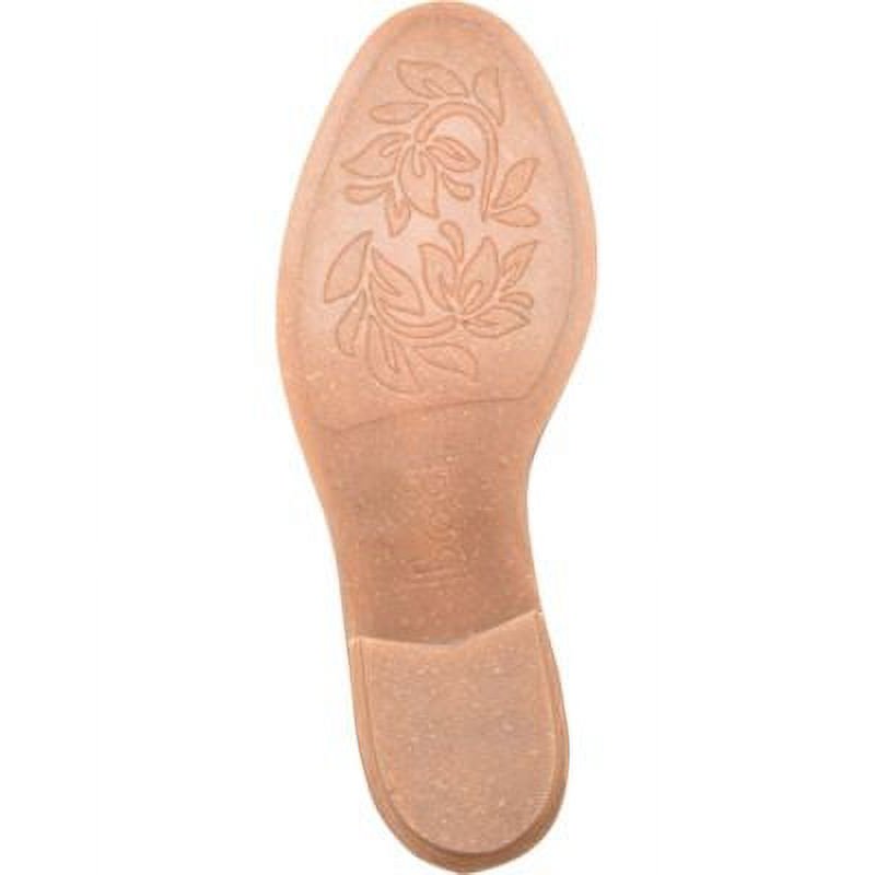 BOC Womens Brown Side Cut Outs Cushioned Breathable Lucy Round Toe Stacked Heel Zip-Up Shootie 6 M