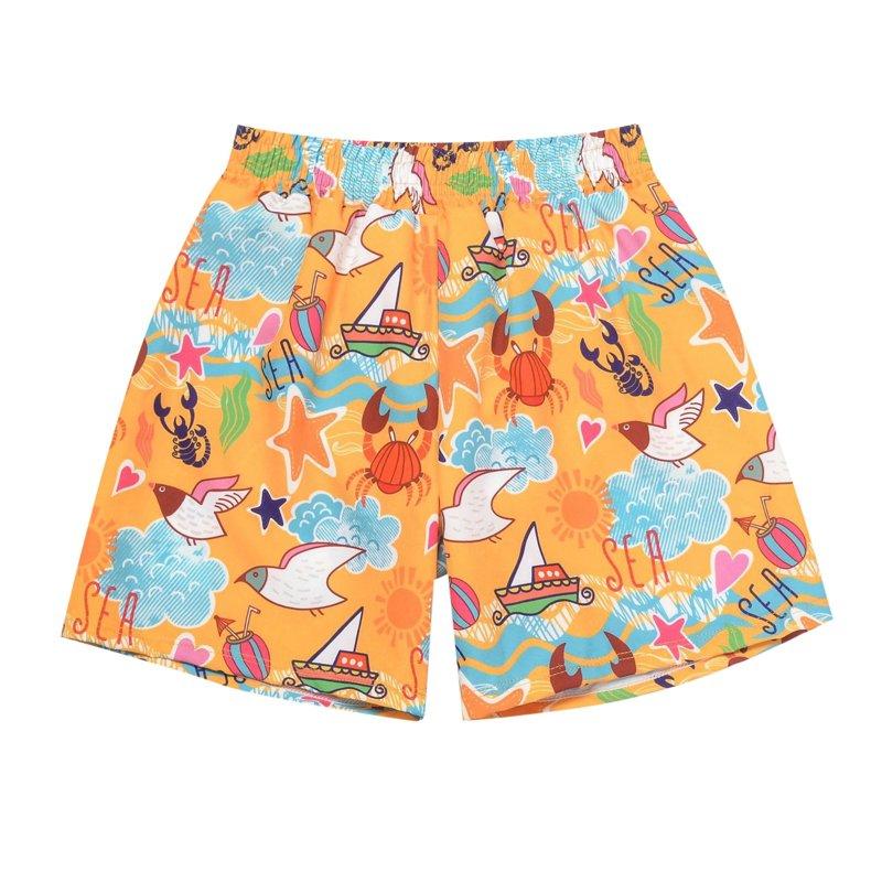 Boys Swim Trunks Size 7 3d Prints Dinosaurs Swimming Short Casual Beach Bathing Suit Toddler Swimsuit Boy Orange 8-9 Years