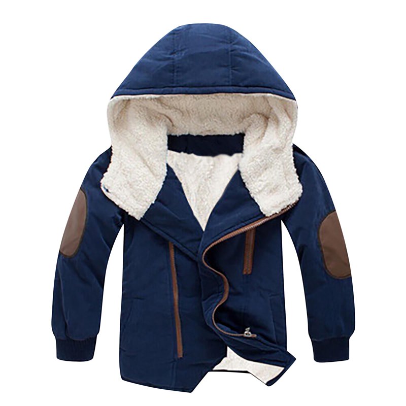 breaise Boys' Hooded Winter Coat Warm Water-Resistant Puffer Jacket Thick Fleece Parka