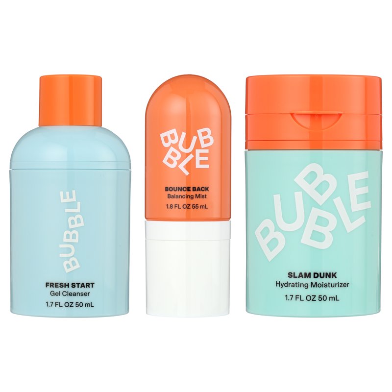 Bubble Skincare 3-Step Hydrating Routine Bundle For Normal To Dry Skin Unisex Set Of 3