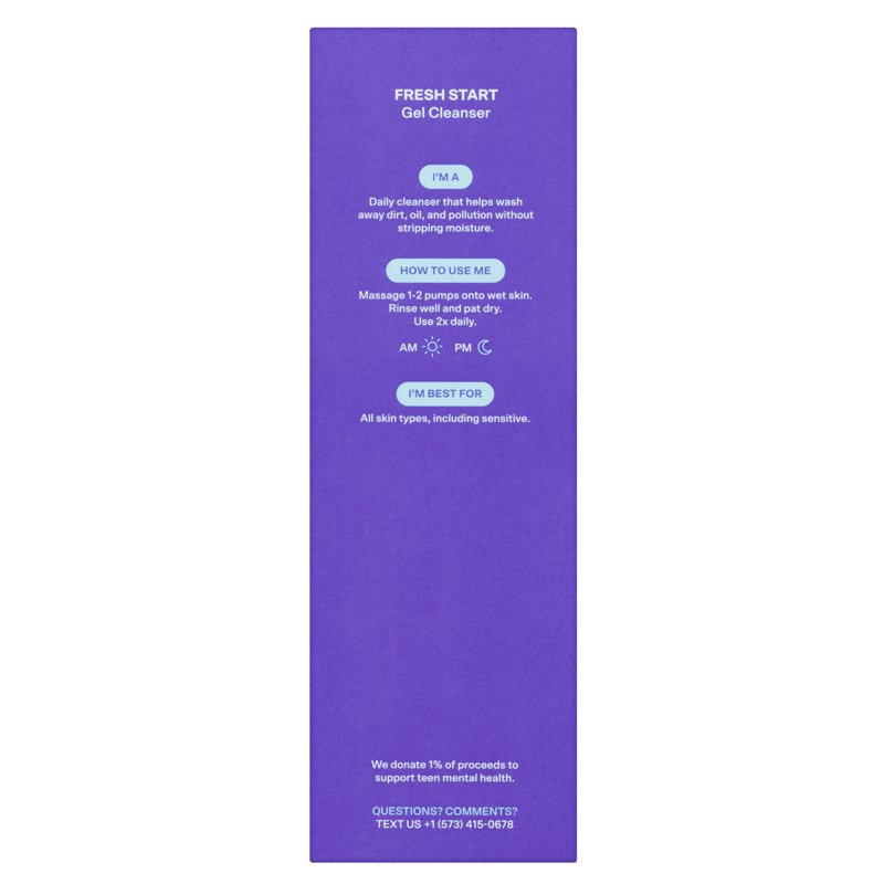 Bubble Skincare Fresh Start Gel Cleanser 4.2 FL OZ / 125mL