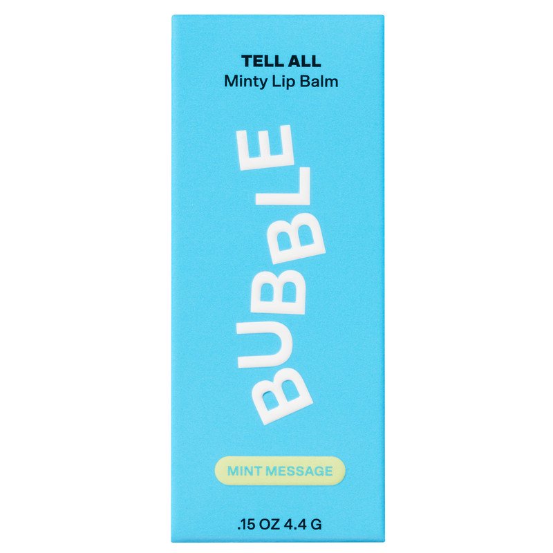 Bubble Skincare Tell All Mint Message Lip Balm 0.15 Oz / 4.4 G