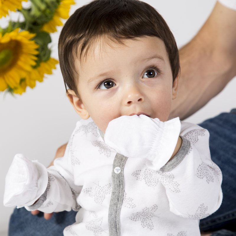 Burt's Bees Baby Organic Baby Boy Or Girl Gender Neutral Scratch Mittens 3-Pack