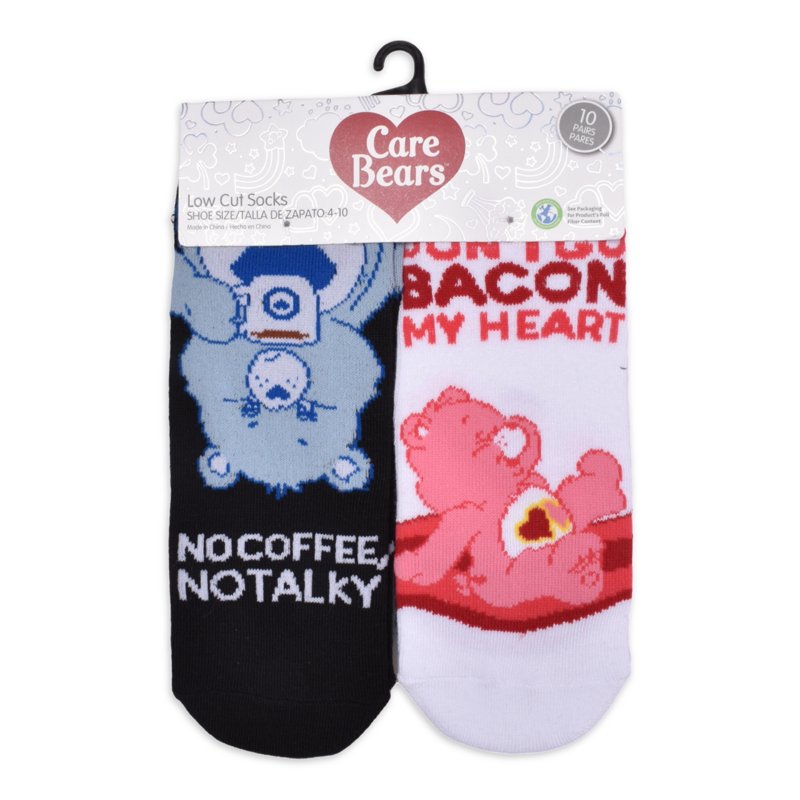 Care Bears Womens' 10-Pack Low-Cut Socks Sock Size 9-11