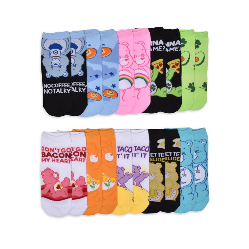 Care Bears Womens' 10-Pack Low-Cut Socks Sock Size 9-11