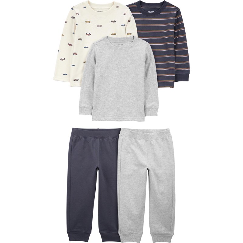 Carter's Child of Mine Baby and Toddler Boy Outfit Set 5-Piece Sizes 12M-5T