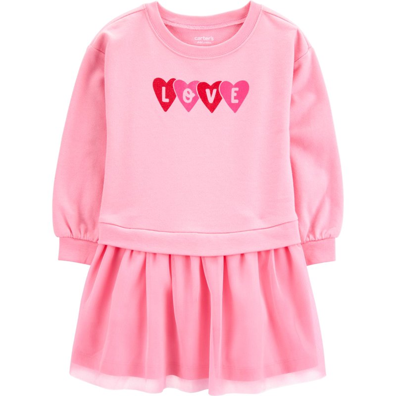 Carter's Child of Mine Baby and Toddler Girl Valentine's Day Dress Sizes 12M-5T