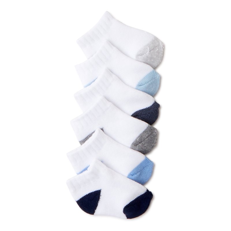 Carter's Child of Mine Baby Boys' Low-Cut Terry Socks 6 Pack
