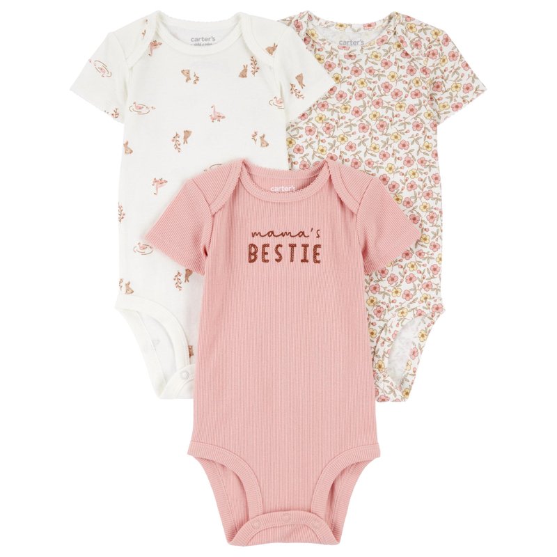 Carter's Child of Mine Baby Girl Bodysuit 3-Pack Sizes Preemie-18 Months