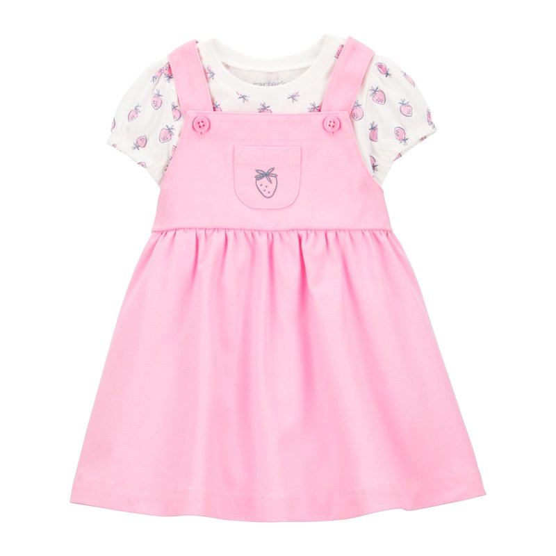 Carter's Child of Mine Baby Girl Dress Set 2-Piece Sizes 0/3-24 Months