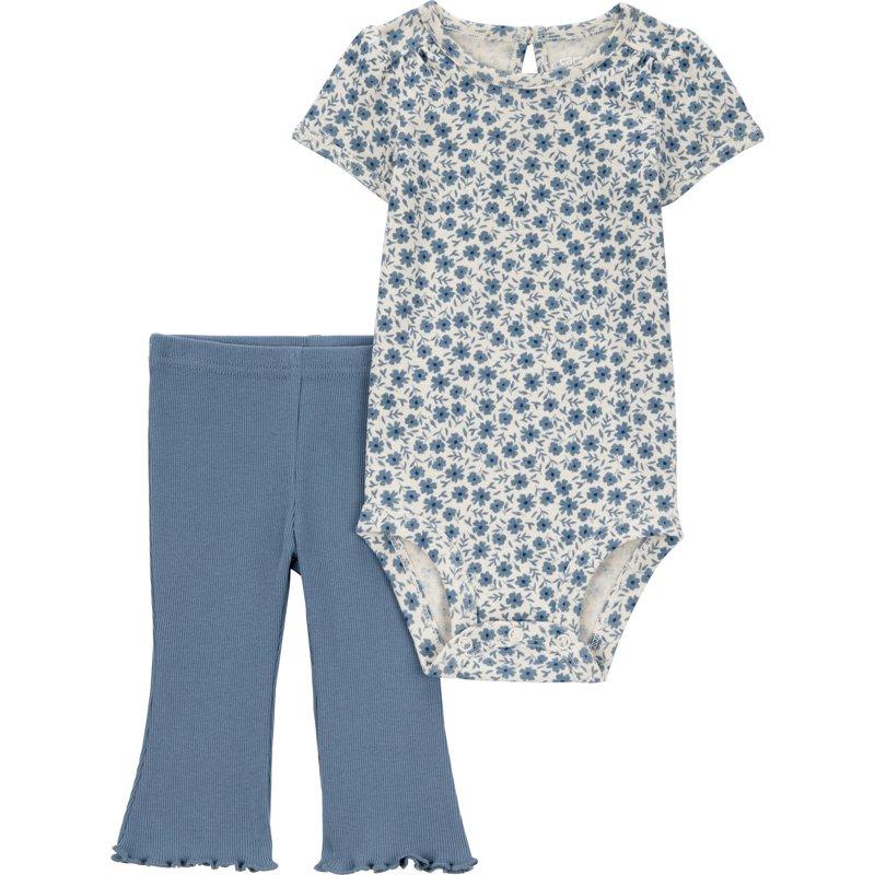 Carter's Child of Mine Baby Girl Outfit Set 2-Piece Sizes 0/3-24 Months