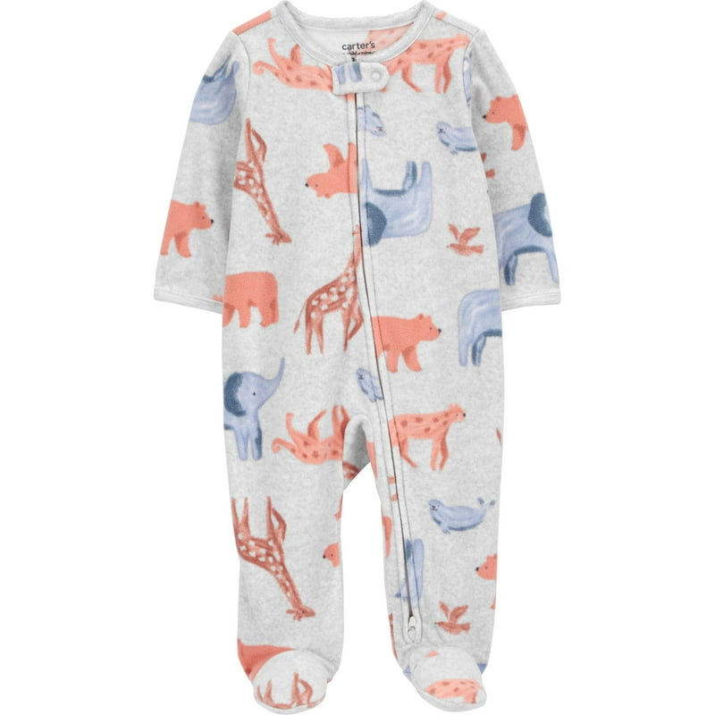 Carter's Child of Mine Baby Girl Sleep N Play One-Piece Sizes Preemie-6/9 Months