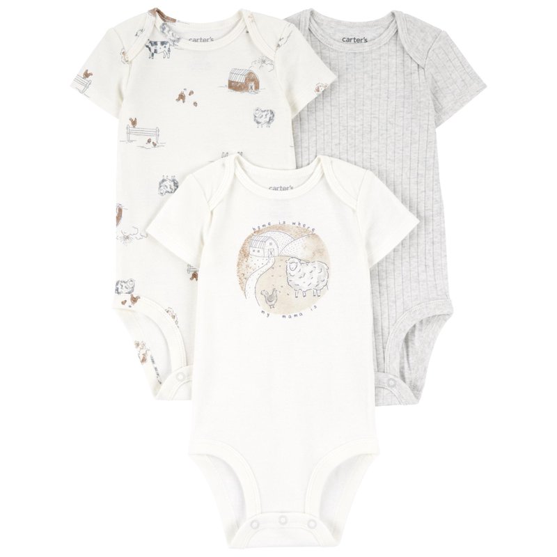 Carter's Child of Mine Baby Unisex Bodysuit 3-Pack Sizes Preemie-18 Months