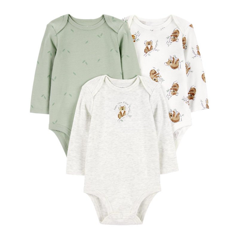 Carter's Child of Mine Baby Unisex Bodysuits 3-Piece Sizes Preemie-18 Months