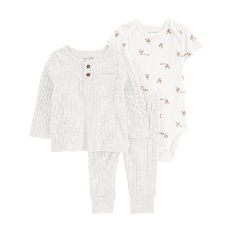 Carter's Child of Mine Baby Unisex Outfit Set 3-Piece Sizes Preemie-6/9 Months