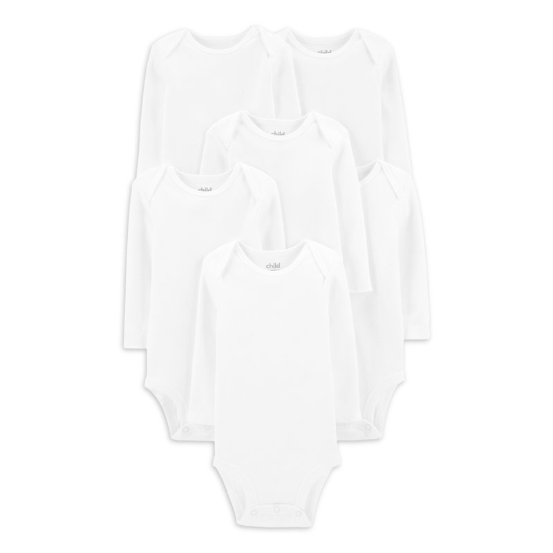 Carter's Child of Mine Baby Unisex Short Sleeve Bodysuits 6-Pack Sizes Preemie-24 Months