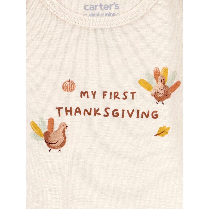 Carter's Child Of Mine Baby Unisex Thanksgiving Outfit Set 2-Piece Sizes Newborn-12 Months