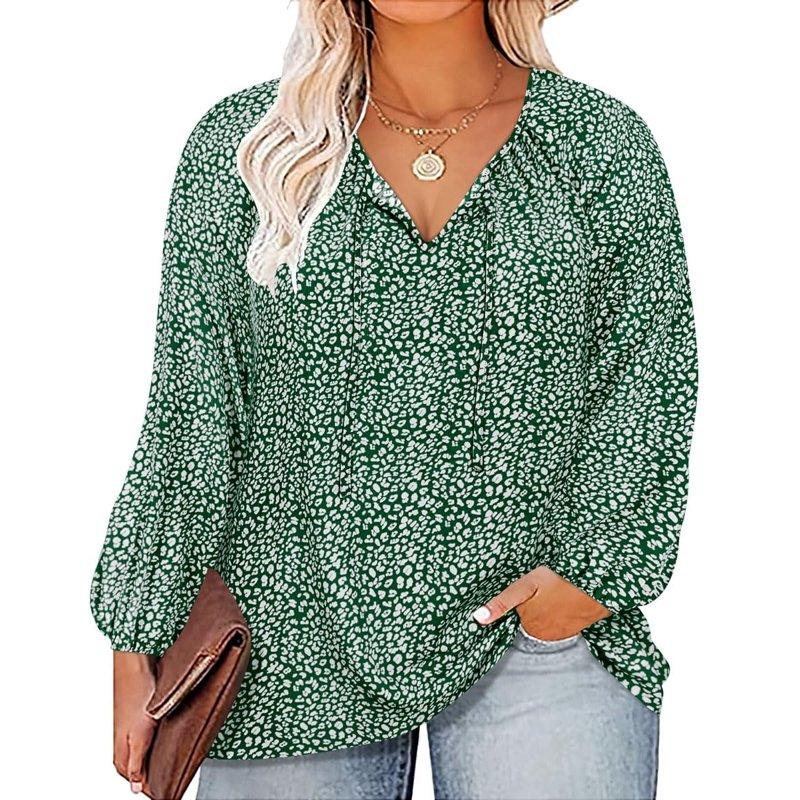 CASSIE LIZ Plus Size Womens Tops 4X Long Sleeve Shirts Fall V Neck Green Boho T Shirts Fashion Drawstring Tunics Loose Fit Summer Blouses Casual Pullovers 4XL 24W 26W CASSIE LIZ Plus Size Womens Tops 4X Long Sleeve Shirts Fall V Neck Green Boho T Shirts Fashion Drawstring Tunics Loose Fit Summer Blouses Casual Pullovers 4XL 24W 26W