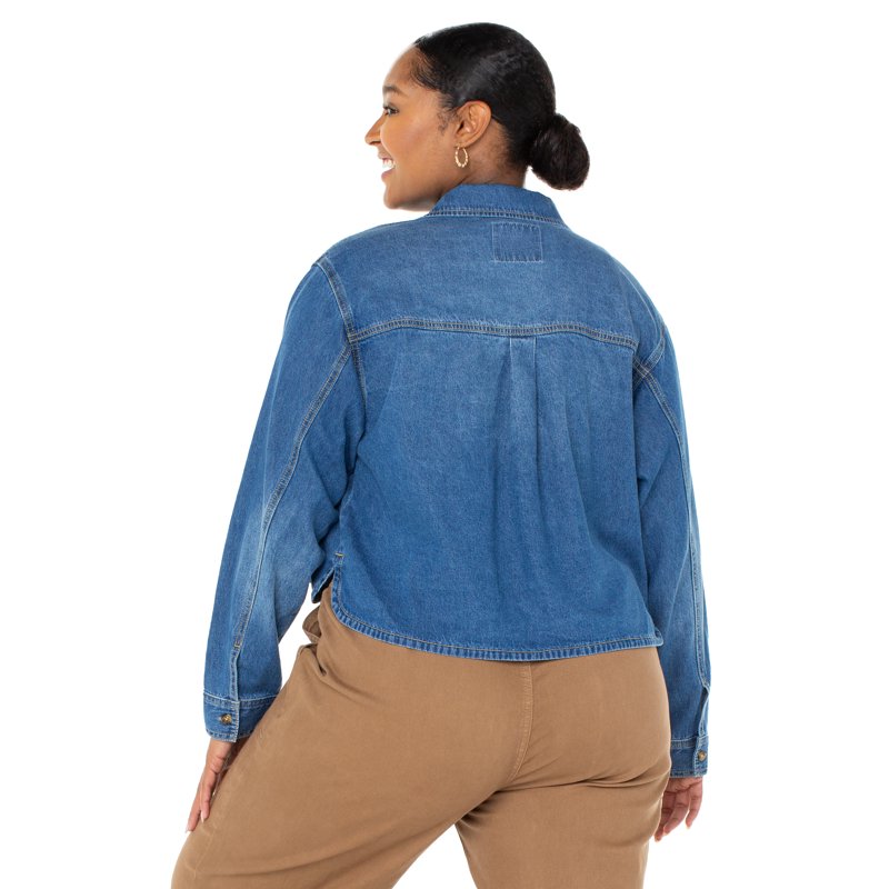 Celebrity Pink Juniors And Juniors Plus Hi Low Long Sleeve Shirt Sizes XXS-3X