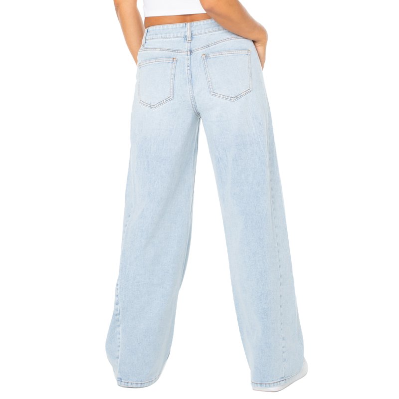 Celebrity Pink Wide Leg Trouser Pocket Jean