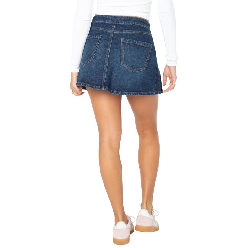 Celebrity Pink Women's Western Pleated Denim Mini Skirt Sizes XS-XXXL