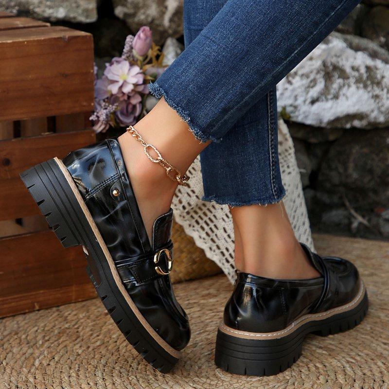 Censtreet Women's Loafer Flats Comfortable Office Work Shoes Cute Penny Loafer Slip On Walking Driving Shoes