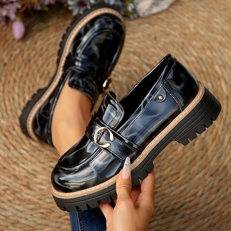 Censtreet Women's Loafer Flats Comfortable Office Work Shoes Cute Penny Loafer Slip On Walking Driving Shoes