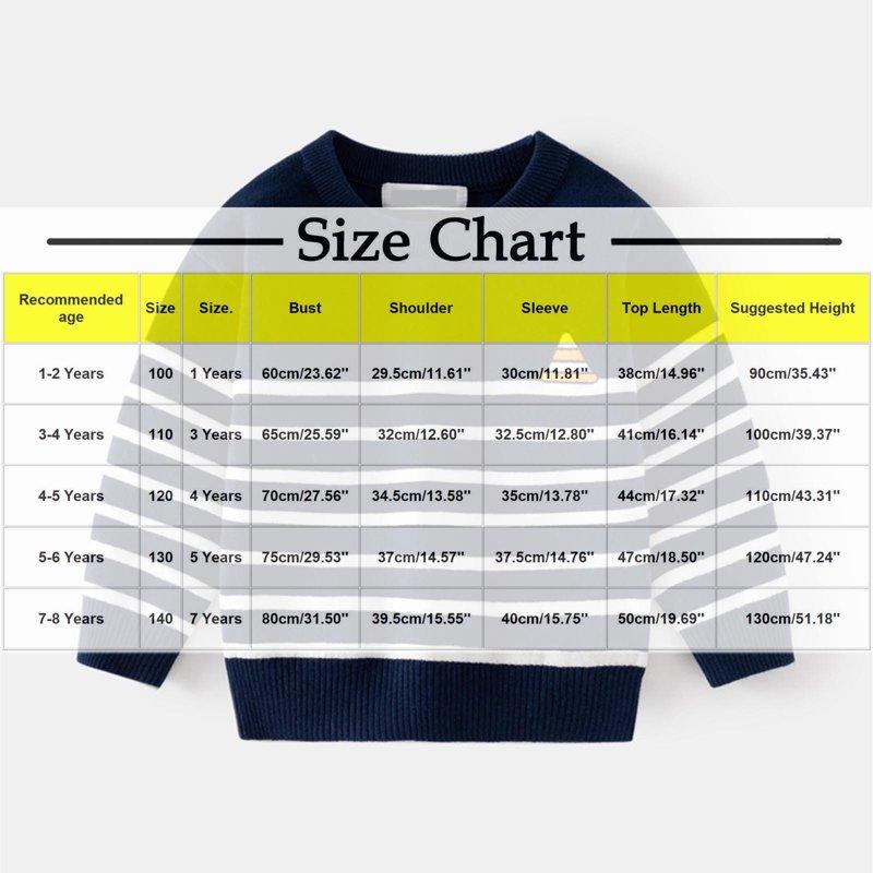 Cethrio Kids Boys Winter Sweaters Collared Knitting Cotton Pullover Thermal Fall Winter Tops Navy Size 1-8 T