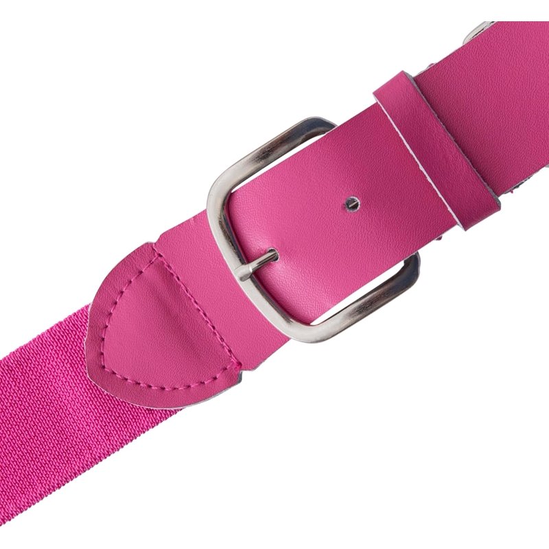 Champion Sports Baseball/Softball Uniform Belt - Comfort Stretch Fit Uniform Belt - Durable Syntex Tab - Youth: 18"-32" - Pink