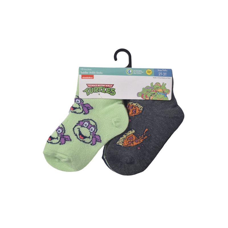 Character Toddler Ankle Socks 10-pack Sizes 12M- 5T