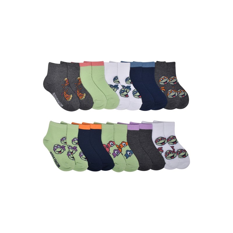 Character Toddler Ankle Socks 10-pack Sizes 12M- 5T