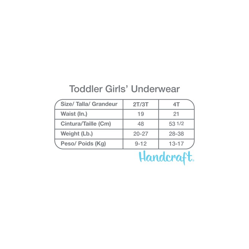 Character Toddler Girl Briefs Underwear 6-Pack Sizes 2T-4T