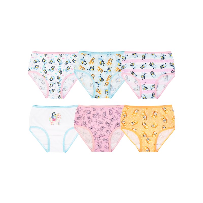 Character Toddler Girl Briefs Underwear 6-Pack Sizes 2T-4T