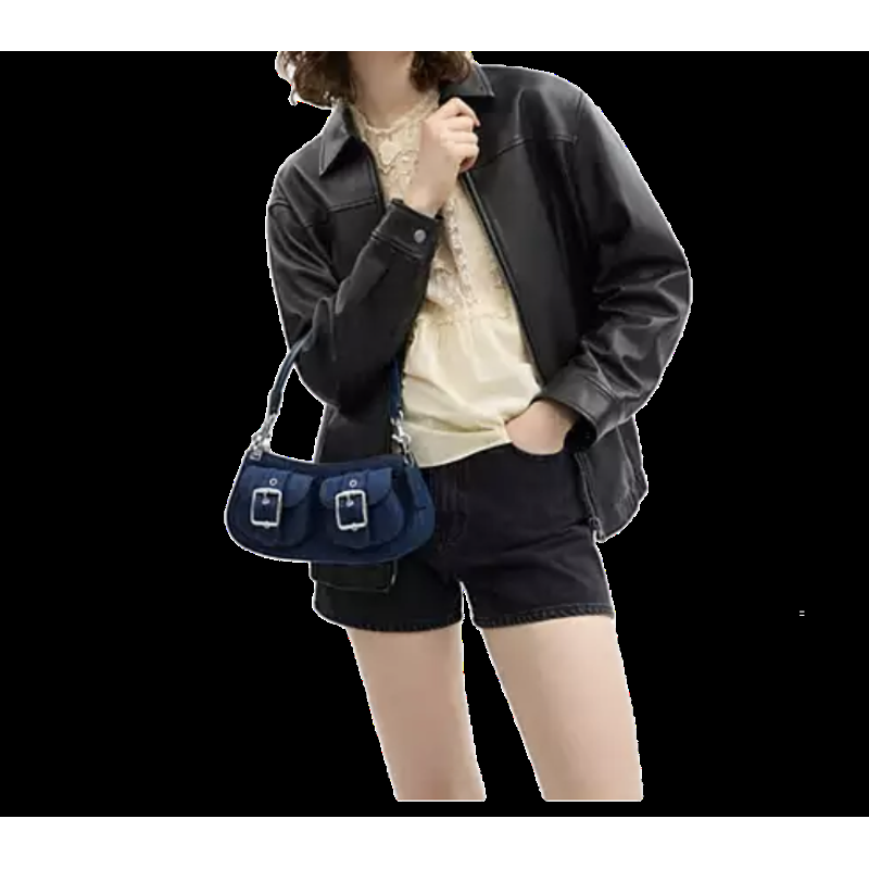 Coach Ashton Shoulder Bag In Denim/indigo