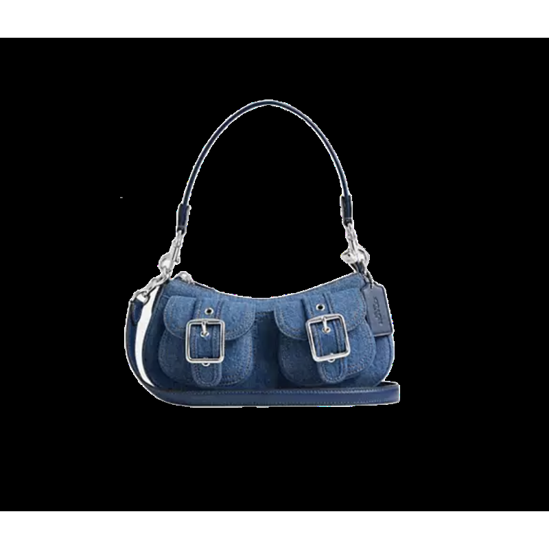 Coach Ashton Shoulder Bag In Denim/indigo Coach Ashton Shoulder Bag In Denim/indigo