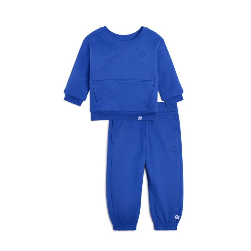 Color Mix by Garanimals Baby Butter Fleece Sweatshirt & Jogger Outfit Set Sizes 6-24 Months