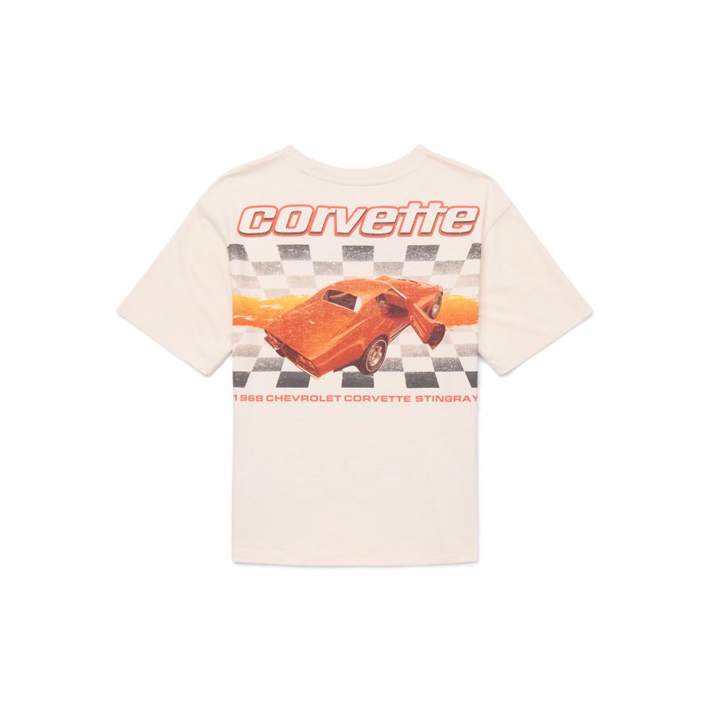 Corvette Boys Retro Tee With Short Sleeves Sizes 4-18