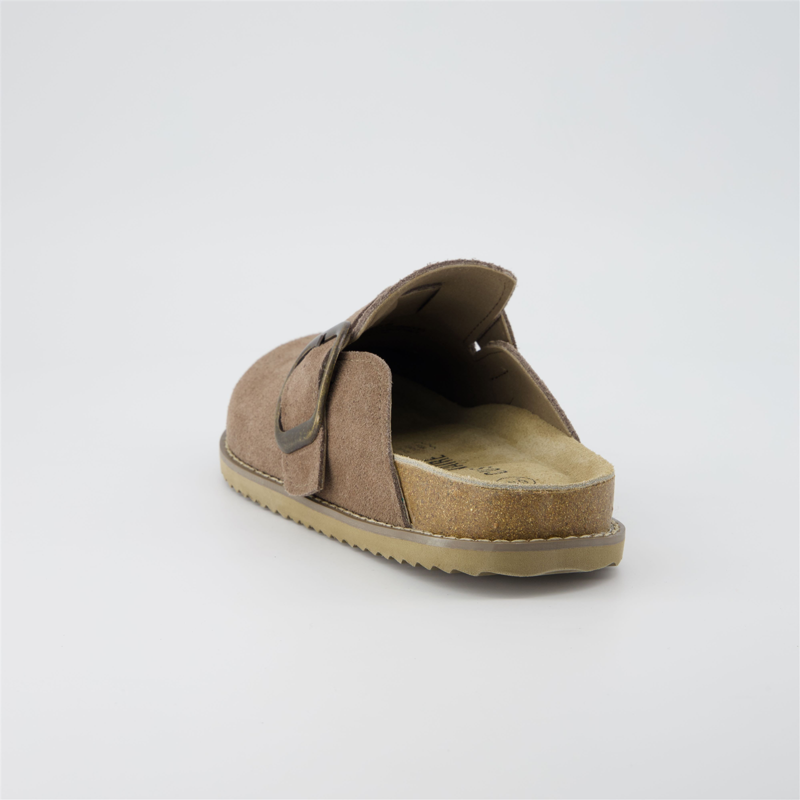 Cushionaire Blain Genuine Suede Clogs For Women Slip-On Mules With Memory Foam & Oversized Buckle Non-Slip Comfort Clogs & Mules Shoes For Women