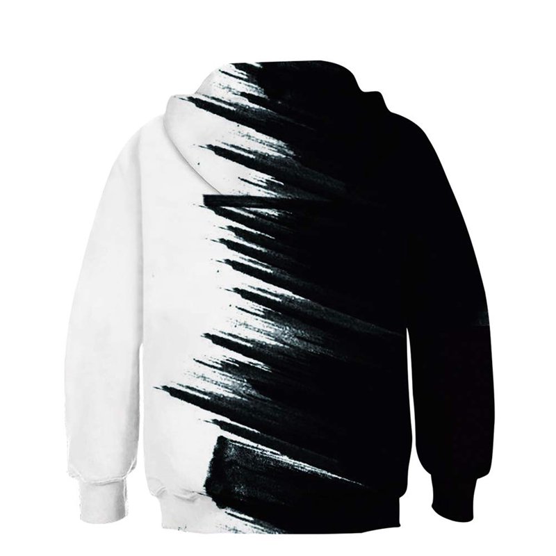 CYMMPU Boys Hoodies For Kids 3D Graphic Printed Hooded Sweatshirt Pullover Hoody With Pockets 6-16 Years White 7 Years