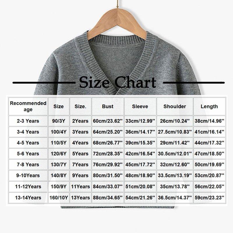 CYRBOKO Boys Cardigans 2025 Long Sleeve Loose Cotton Knit Fall Clothing Brown Size 7-8 T